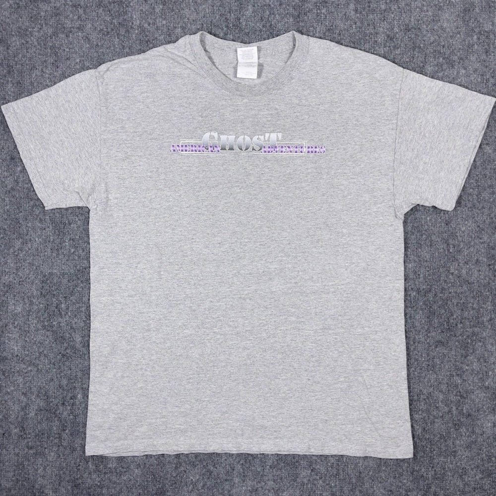 American Ghost Adventures T-Shirt Mens Large Gray Ghost Magnet Graphic Tee